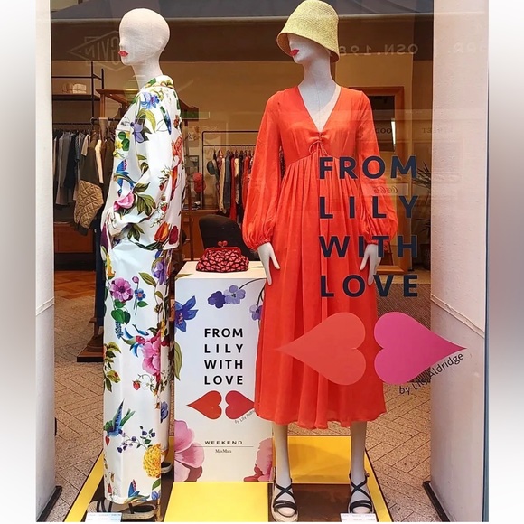 Max Mara Weekend โFrom Lily with Love โ Label-cut 100% Silk Blouse&Pants Set - Picture 9 of 16